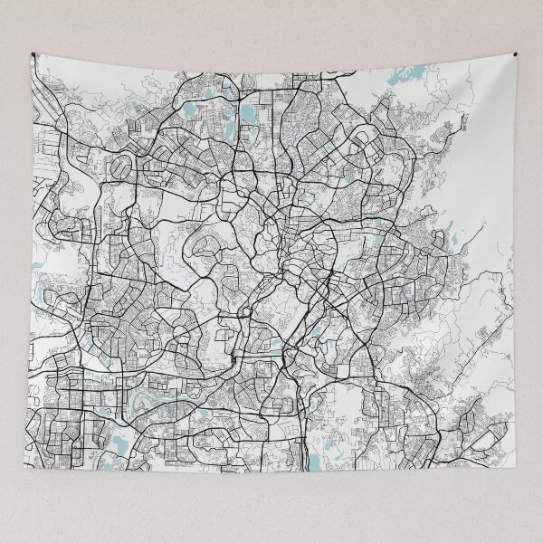 Item preview, Kuala Lumpur City Map of Malaysia - Circle designed and sold by deMAP.