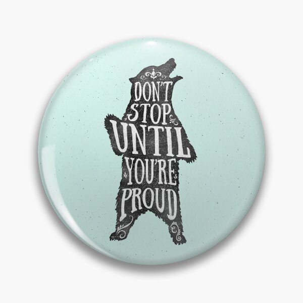Item preview, Don't stop until you're proud. (blue) designed and sold by Miricle.