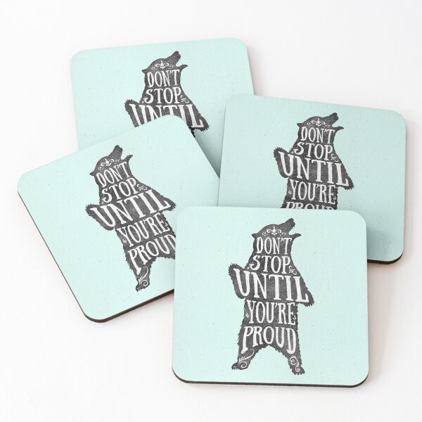 Item preview, Don't stop until you're proud. (blue) designed and sold by Miricle.