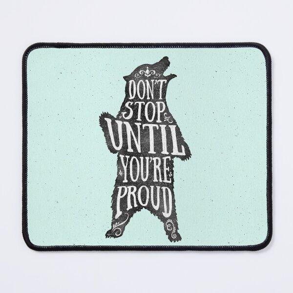 Item preview, Don't stop until you're proud. (blue) designed and sold by Miricle.