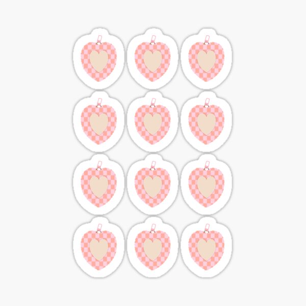 journaling hearts Glossy Sticker