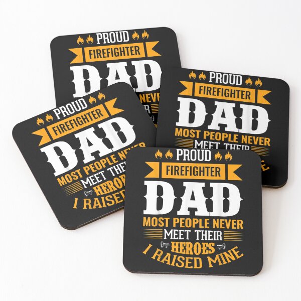 Item preview, Proud Firefighter Dad Most People Never Meet Their Heroes designed and sold by Isidroward.