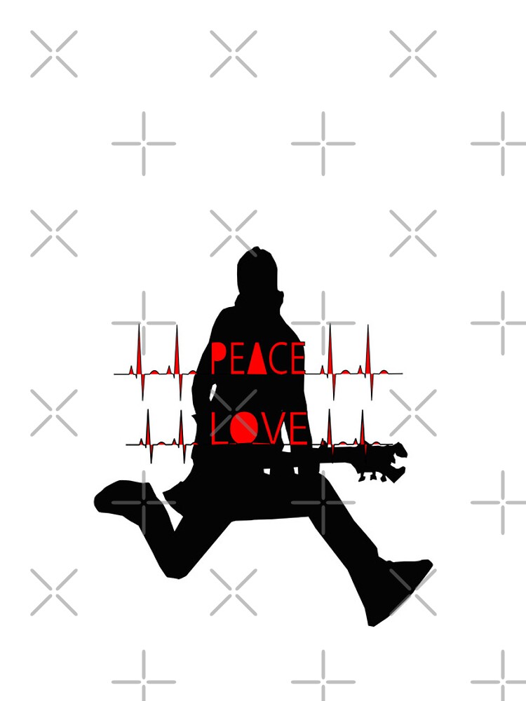 Thumbnail 4 of 4, iPhone Case, PEACE LOVE AND ROCK AND ROLL designed and sold by DomGDesign.