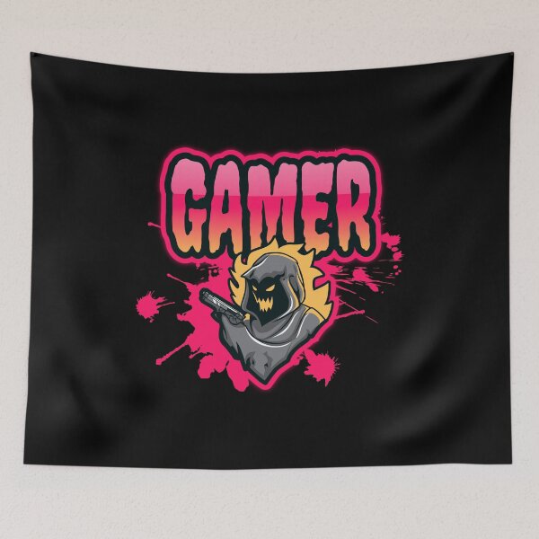 Item preview, Gamer with Evil Hooded Shooter designed and sold by PRIVARSHU.