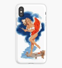 Fishing girl iPhone Case