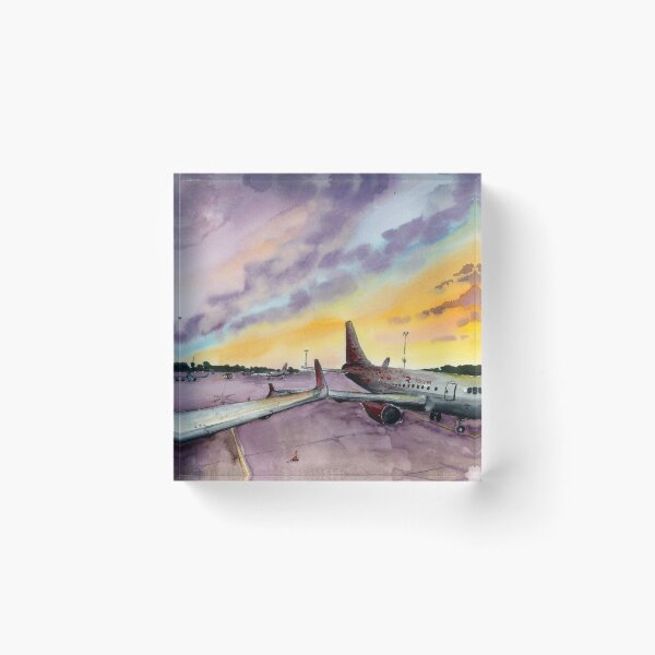 Item preview, watercolor,  airplane Airbus a 319  designed and sold by PUSTOTA86.