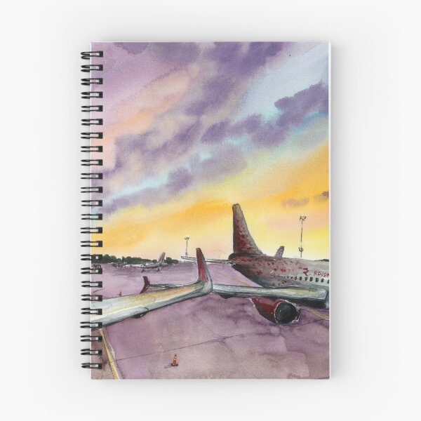 Aperçu de l'œuvre aquarelle, avion Airbus a 319 créée et vendue par PUSTOTA86.