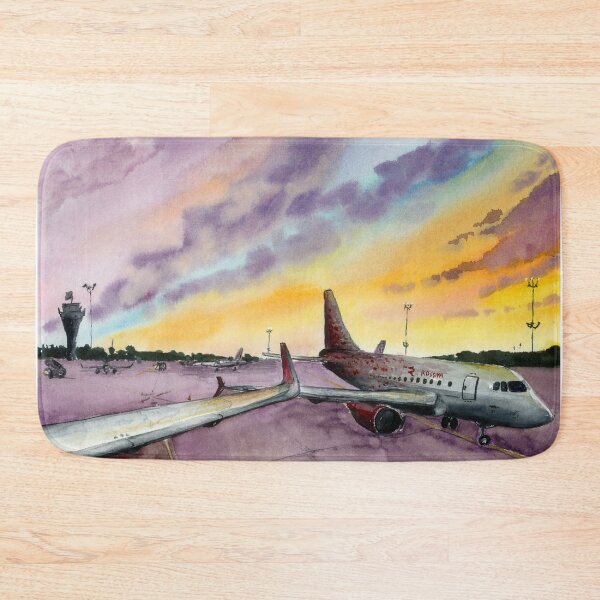 Item preview, watercolor,  airplane Airbus a 319  designed and sold by PUSTOTA86.