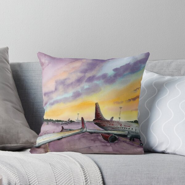 Item preview, watercolor,  airplane Airbus a 319  designed and sold by PUSTOTA86.