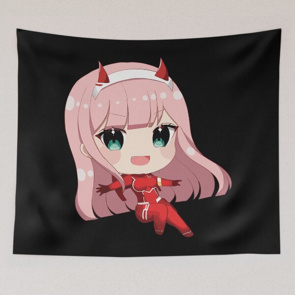 Item preview, Zero Two Chibi designed and sold by WeeabooClub.
