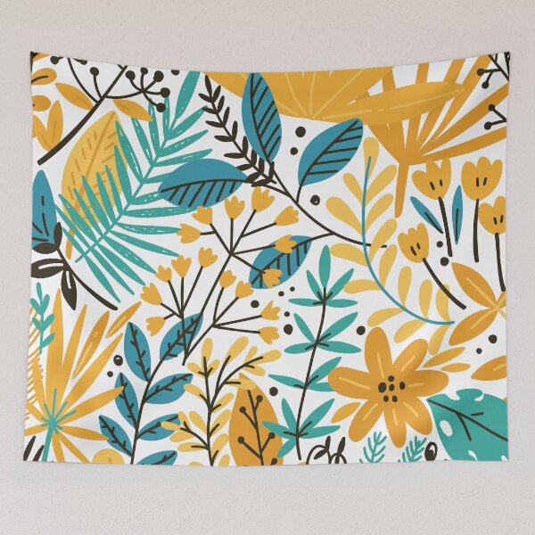 Item preview, Colorful Summer Amazonian Abstract Floral designed and sold by meggydesigns.