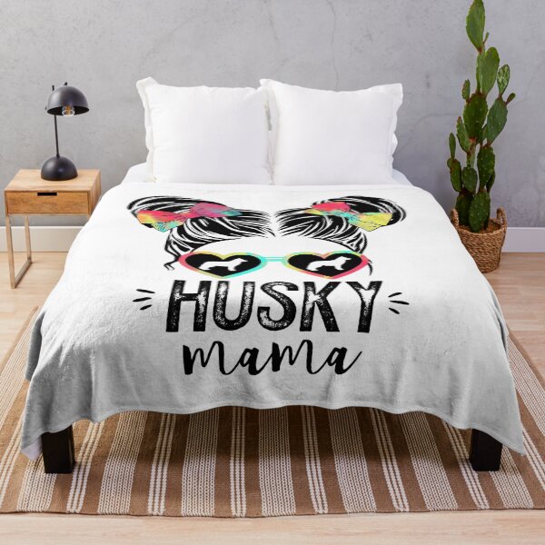 Artikelvorschau, Husky Mama Geschenke Double Bun Hair Husky Geschenke Hundemama entworfen und verkauft von PerkinsAarav.