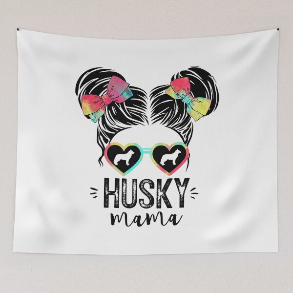 Item preview, Husky Mama Gifts Double Bun Hair Husky Gifts Dog Mom designed and sold by PerkinsAarav.
