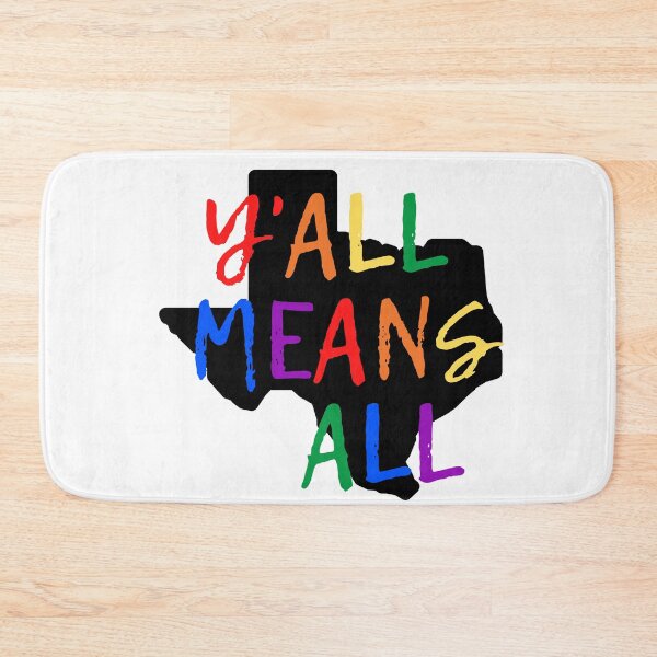 Item preview, Y'all Means All LGBT Allies. LGBTQ Ally Pride designed and sold by Subtle Pride Shop.