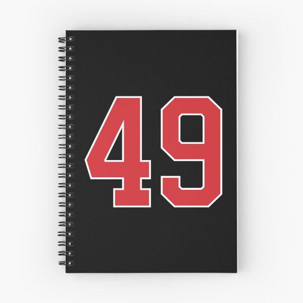 Item preview, Sports Number 49, red black color lucky sport forty nine designed and sold by ArtIsParty.