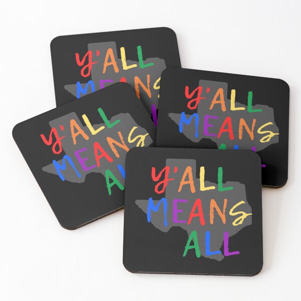 Item preview, Y'all Means All LGBT Allies. LGBTQ Ally Pride designed and sold by Subtle Pride Shop.