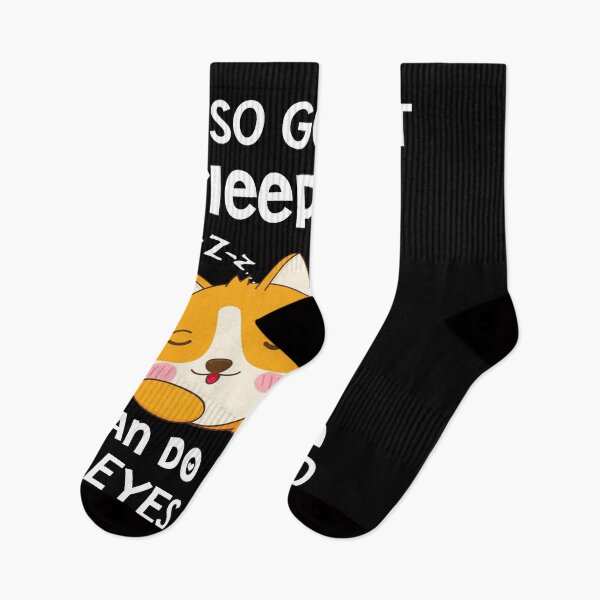 Item preview, I'm so good at sleeping i can do it with my eyes closed corgi  designed and sold by Unique-Tees.