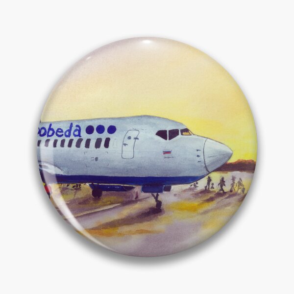 Item preview, watercolor, airplane, airport at sunset designed and sold by PUSTOTA86.