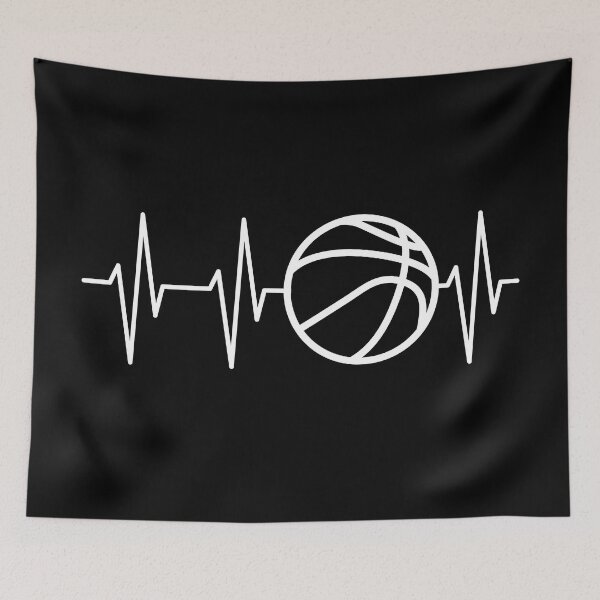 Item preview, Basketball heartbeat pulse symbol Ekg ball - basketball heartbeat designed and sold by AndreMi.