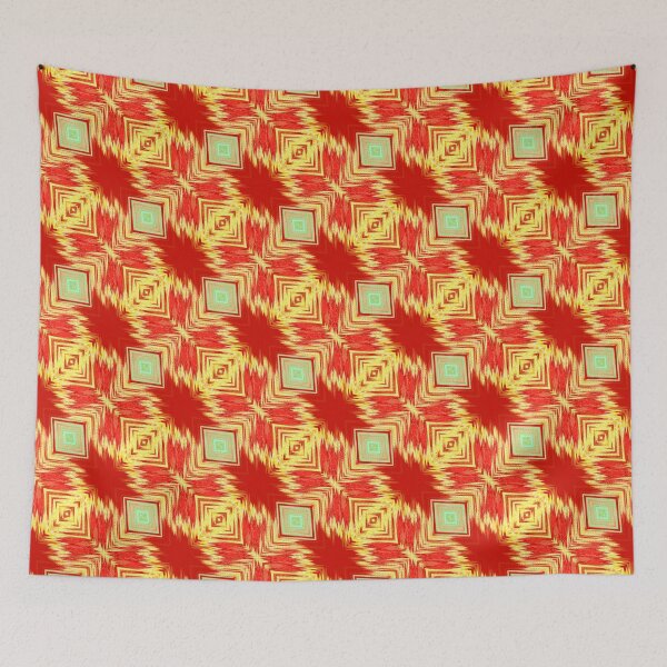 Item preview, Seamless Pattern - Vibrating Echoes In Red designed and sold by Finding Fortuity.