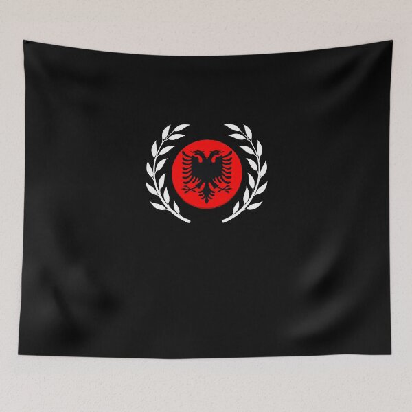 Item preview, Double Headed Eagle Albania Flag For Albanian Patriot Lovers designed and sold by Nessshirts.