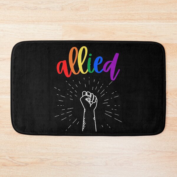 Item preview, Allies Fist in the Air. LGBTQ Ally Pride designed and sold by Subtle Pride Shop.