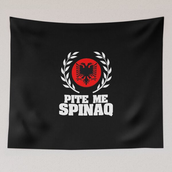 Item preview, Albanian Spinach Double Headed Eagle For Albania Flag Lovers designed and sold by Nessshirts.