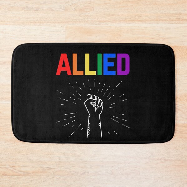 Item preview, Allies Fist in the Air. LGBTQ Ally Pride designed and sold by Subtle Pride Shop.