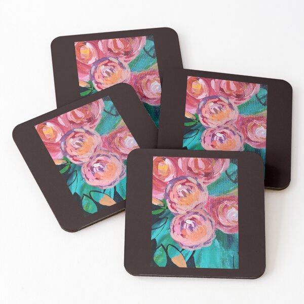 Item preview, Abstract Roses on acrylic paint designed and sold by Anna Abe.