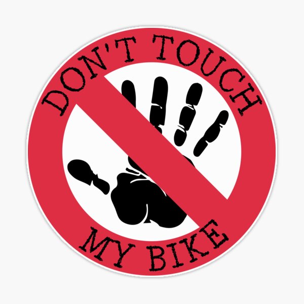 MageCrux 1PC DONT TOUCH MY BIKE Bicycle Decorative Warning Sticker  Waterproof Decal Yellow - Walmart.com
