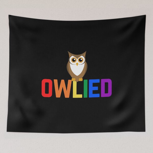 Item preview, Owlied Allies Pun. LGBTQ Ally Pride designed and sold by Subtle Pride Shop.