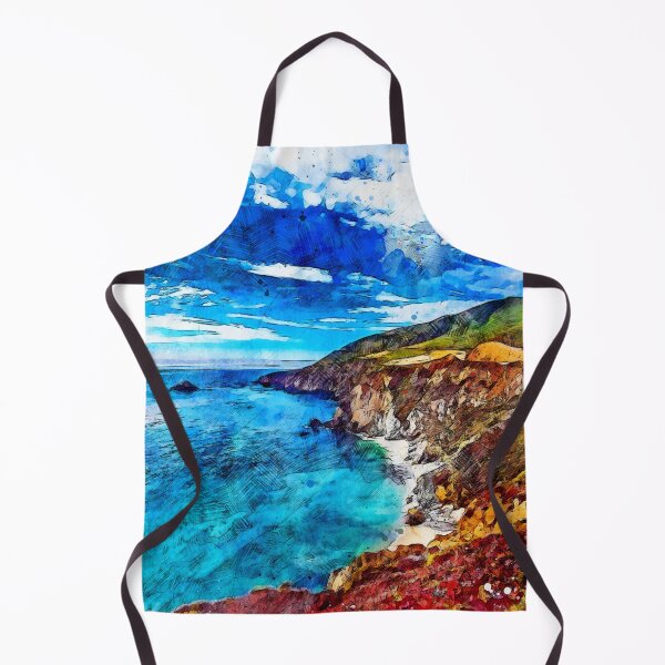 Item preview, Pacific Coast California Watercolor Painting designed and sold by Mimi's Sunday.