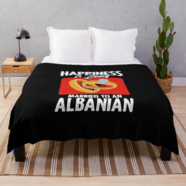 Item preview, Happiness Is Being Married To Albania Flag For Albanian Love designed and sold by Nessshirts.