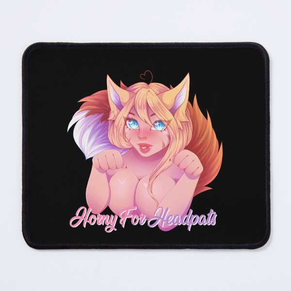 Item preview, Horny For Headpats Red FoxGirl Classic . designed and sold by muhnkmconejo.