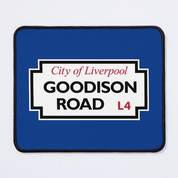 Artikelvorschau, Goodison Road – Heimat des Blues – Fußballartikel entworfen und verkauft von BananaDogg.