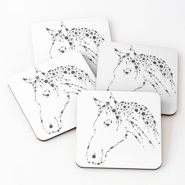 Item preview, Dot pattern horse face, great equestrian designs, popular horse shirts for women designed and sold by Kirei-Lily.