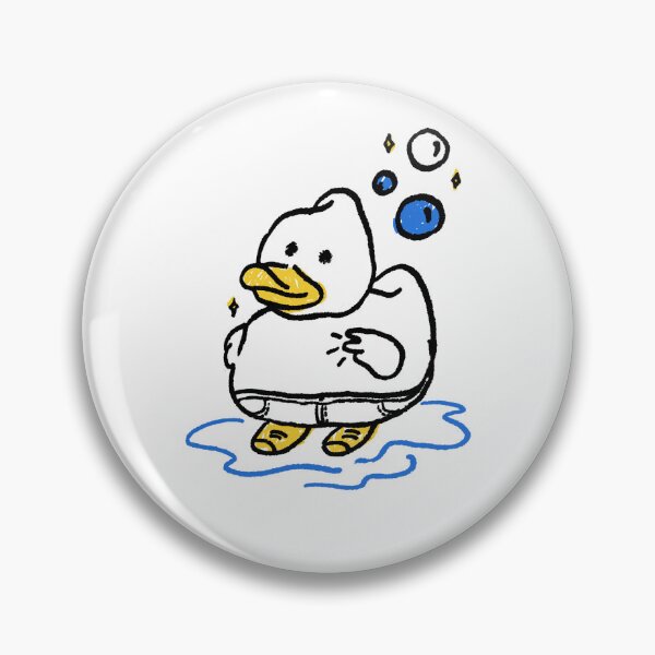 Item preview, Stick Figure Cute Duck Making Peace Sign designed and sold by mrkedi123.
