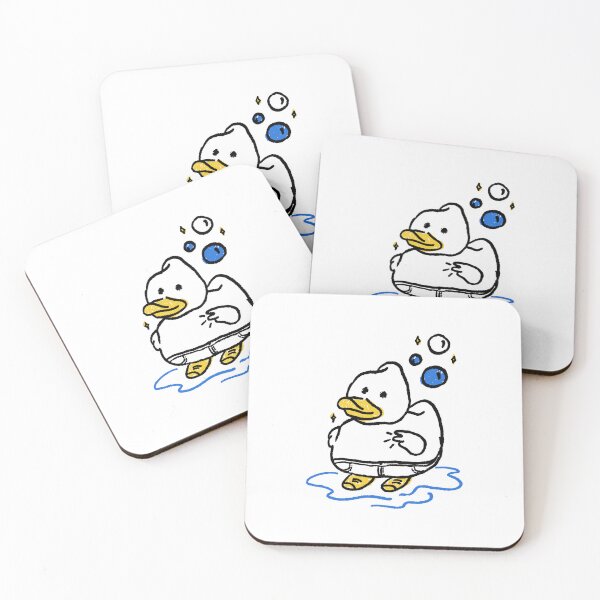 Item preview, Stick Figure Cute Duck Making Peace Sign designed and sold by mrkedi123.