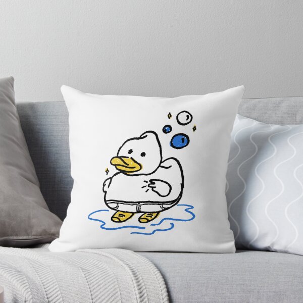 Item preview, Stick Figure Cute Duck Making Peace Sign designed and sold by mrkedi123.