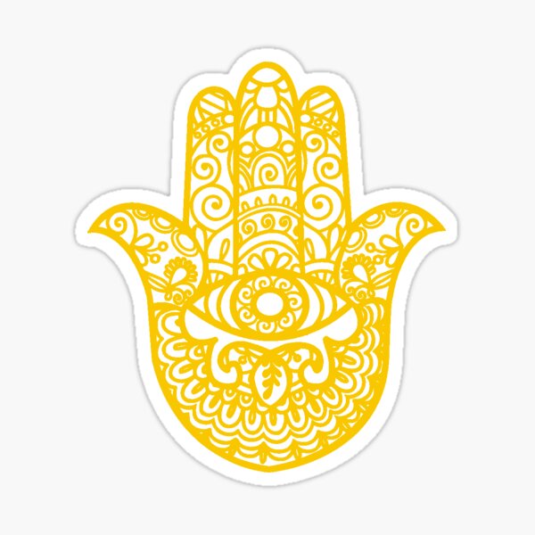 Item preview, Hamsa Hand of Fatima Yellow designed and sold by koovox.