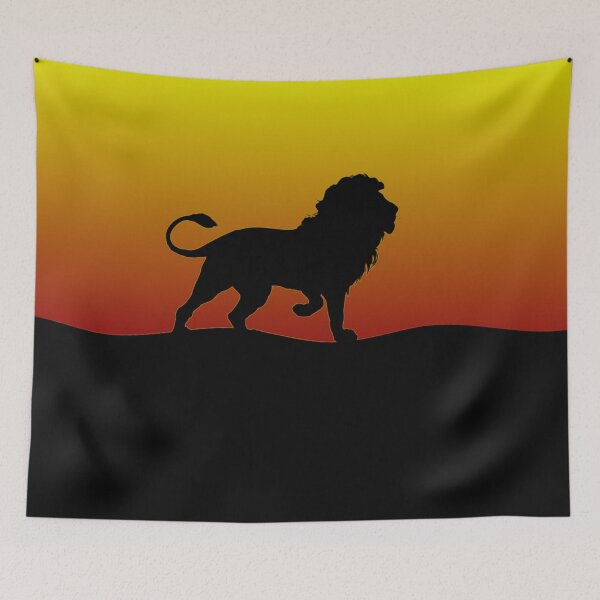 Item preview, lion in the sunset designed and sold by Zanimations.