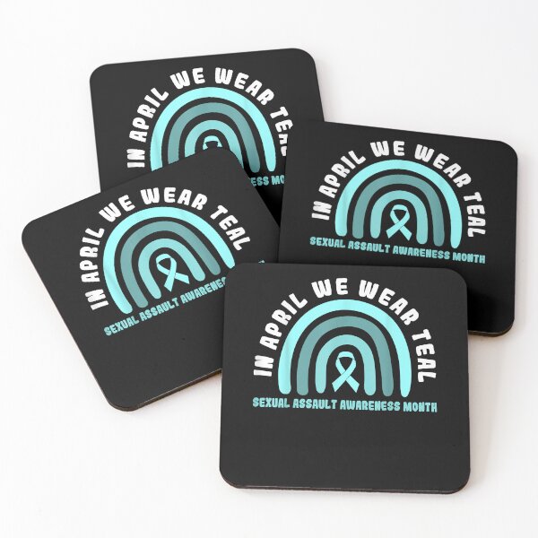Item preview, In April We Wear Teal Sexual Assault Awareness Month T-Shirt designed and sold by raiseuif.