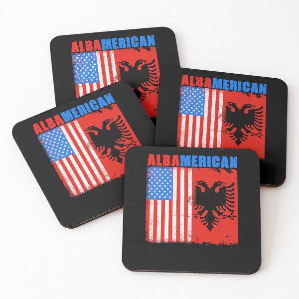 Item preview, USA Albania Flag Albamerican For A Patriot American Albanian designed and sold by Nessshirts.