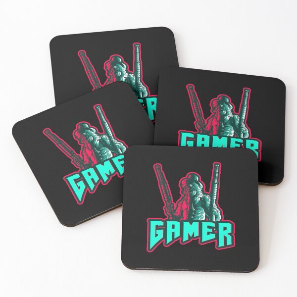 Item preview, Gamer with Man holding two Shotguns designed and sold by PRIVARSHU.