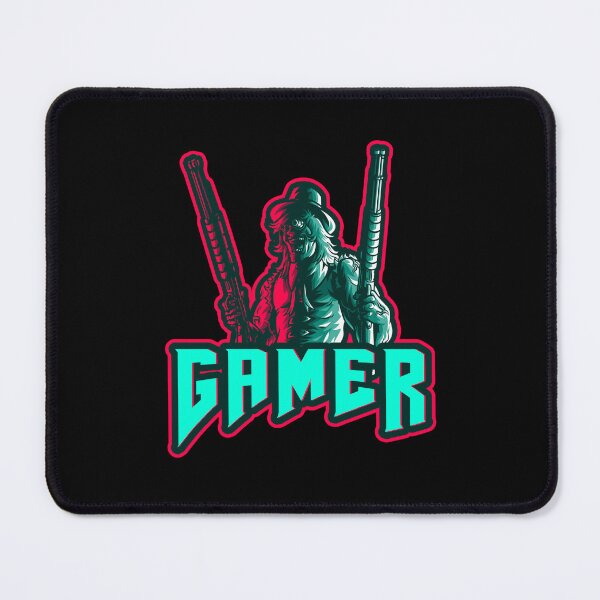 Item preview, Gamer with Man holding two Shotguns designed and sold by PRIVARSHU.