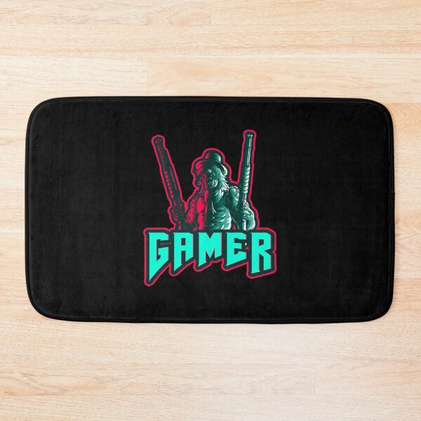 Item preview, Gamer with Man holding two Shotguns designed and sold by PRIVARSHU.