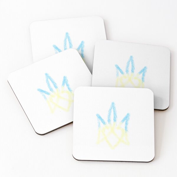 Item preview,  illustration of a coat of arms of Ukraine, a country in Eastern Europe. watercolor design national emblem of ukraine designed and sold by Sunshine2504.