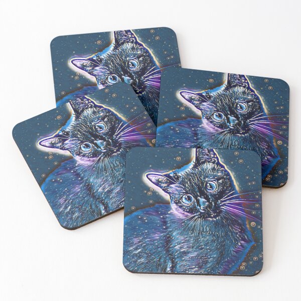 Item preview, Cute cat moon modern effect designed and sold by HouseStyleStore.