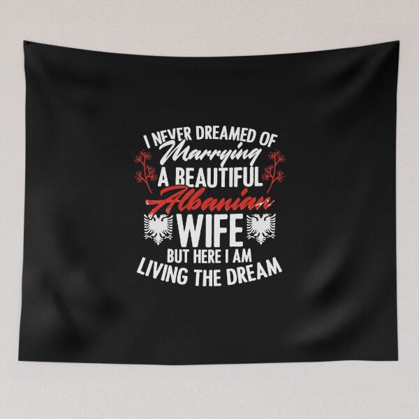 Item preview, Patriotic Albanian Wife For A Proud Albania Patriot Husband designed and sold by Nessshirts.
