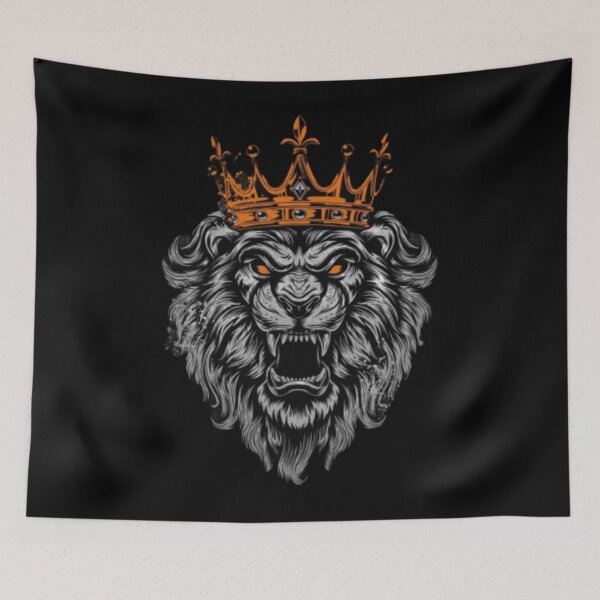 Item preview, King Leo digital art illustration designed and sold by Bkstores.